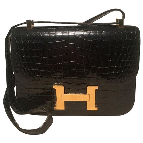 hermes crocodile constance shoulder bag|genuine crocodile bag.